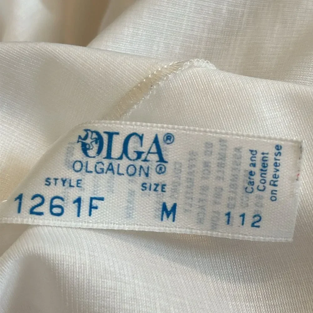 Vintage Olga white‎ half slip with lace hem / as is - Picture 5 of 6